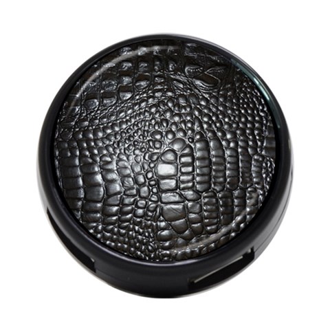 Black Alligator Leather Pattern 4 Front