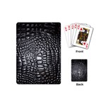 Black Alligator Leather Pattern Playing Cards (Mini)