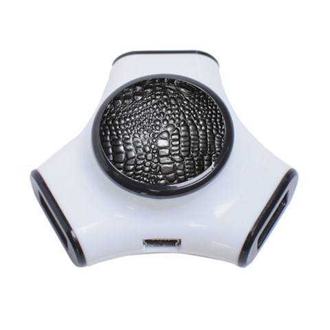 Black Alligator Leather Pattern 3 Front