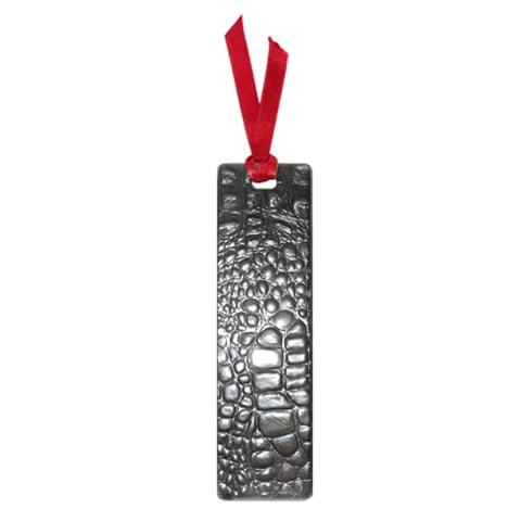 Black Alligator Leather Pattern Small Book Mark from ArtsNow.com Front