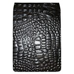 Black Alligator Leather Pattern Removable Flap Cover (L)