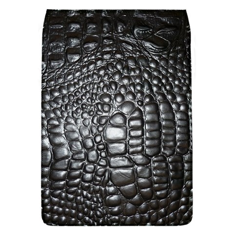 Black Alligator Leather Pattern Removable Flap Cover (S) from ArtsNow.com Front