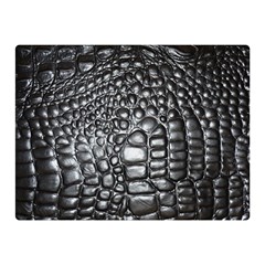 Black Alligator Leather Pattern Double Sided Flano Blanket (Mini) from ArtsNow.com 35 x27  Blanket Front