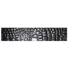 Black Alligator Leather Pattern Flano Scarf (Small) from ArtsNow.com Back