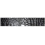 Black Alligator Leather Pattern Flano Scarf (Large)