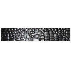 Black Alligator Leather Pattern Flano Scarf (Large) from ArtsNow.com Back