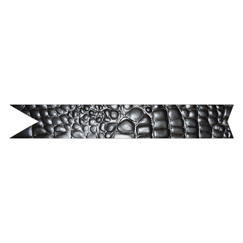 Black Alligator Leather Pattern Midi Wrap Pencil Skirt from ArtsNow.com Hem
