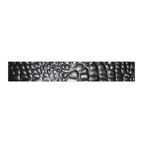 Black Alligator Leather Pattern Midi Wrap Pencil Skirt from ArtsNow.com Waistband