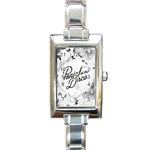 Panic At The Disco Flowers Rectangle Italian Charm Watch