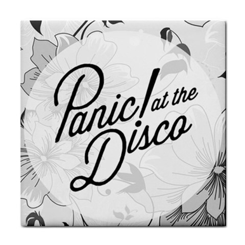 Panic At The Disco Flowers Tile Coaster from ArtsNow.com Front