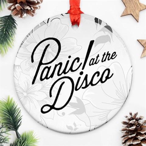 Panic At The Disco Flowers Ornament (Round) from ArtsNow.com Front
