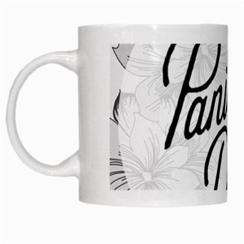 Panic At The Disco Flowers White Mug from ArtsNow.com Left