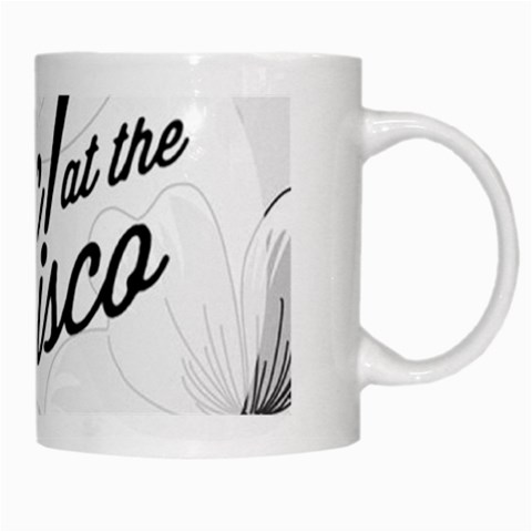 Panic At The Disco Flowers White Mug from ArtsNow.com Right