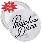 Panic At The Disco Flowers 3  Button (100 pack)