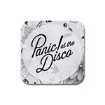 Panic At The Disco Flowers Rubber Square Coaster (4 pack)