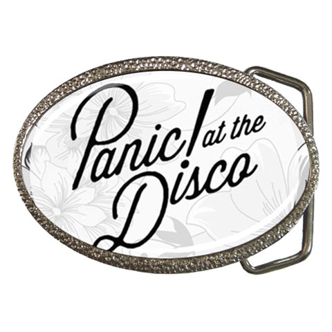 Panic At The Disco Flowers Belt Buckle from ArtsNow.com Front