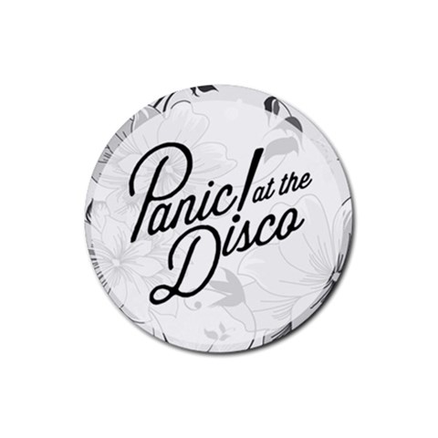 Panic At The Disco Flowers Rubber Coaster (Round) from ArtsNow.com Front
