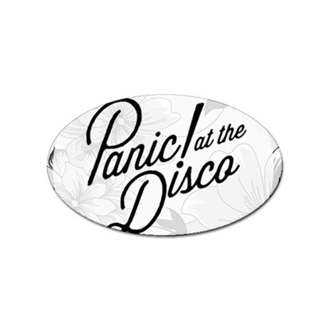 Panic At The Disco Flowers Sticker (Oval) from ArtsNow.com Front