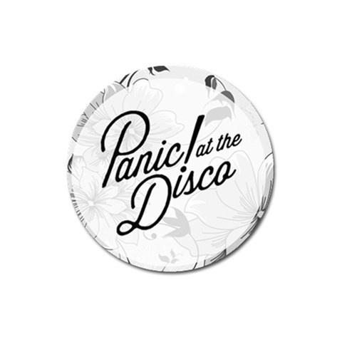 Panic At The Disco Flowers Magnet 3  (Round) from ArtsNow.com Front
