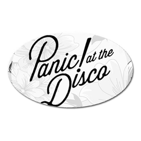 Panic At The Disco Flowers Magnet (Oval) from ArtsNow.com Front