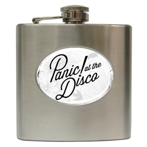 Panic At The Disco Flowers Hip Flask (6 oz) from ArtsNow.com Front