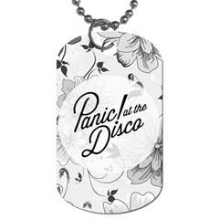 Panic At The Disco Flowers Dog Tag (Two Sides) from ArtsNow.com Back