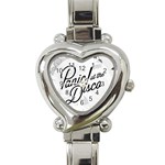 Panic At The Disco Flowers Heart Italian Charm Watch