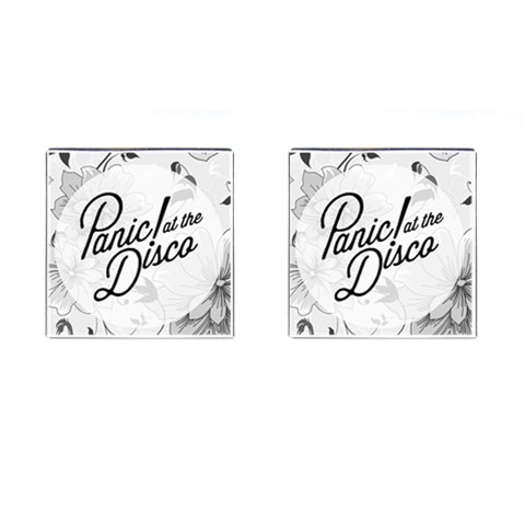 Panic At The Disco Flowers Cufflinks (Square) from ArtsNow.com Front(Pair)
