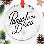Panic At The Disco Flowers Round Ornament (Two Sides)