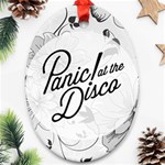 Panic At The Disco Flowers Oval Ornament (Two Sides)