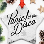 Panic At The Disco Flowers Star Ornament (Two Sides)