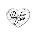 Panic At The Disco Flowers Rubber Coaster (Heart)