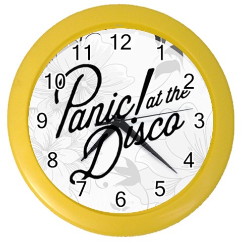 Panic At The Disco Flowers Color Wall Clock from ArtsNow.com Front