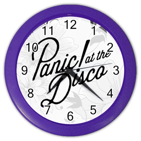 Panic At The Disco Flowers Color Wall Clock from ArtsNow.com Front