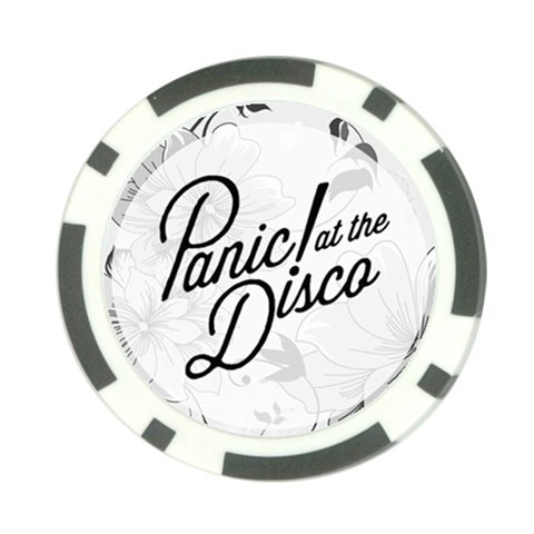 Panic At The Disco Flowers Poker Chip Card Guard from ArtsNow.com Front