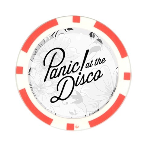 Panic At The Disco Flowers Poker Chip Card Guard from ArtsNow.com Front