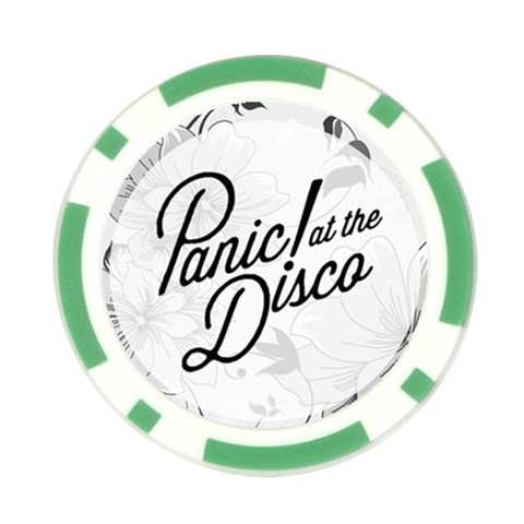 Panic At The Disco Flowers Poker Chip Card Guard from ArtsNow.com Front