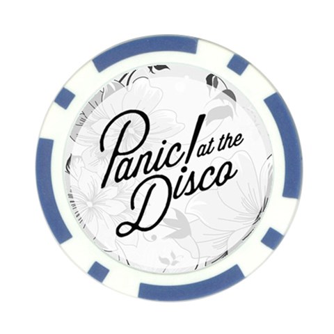 Panic At The Disco Flowers Poker Chip Card Guard from ArtsNow.com Front