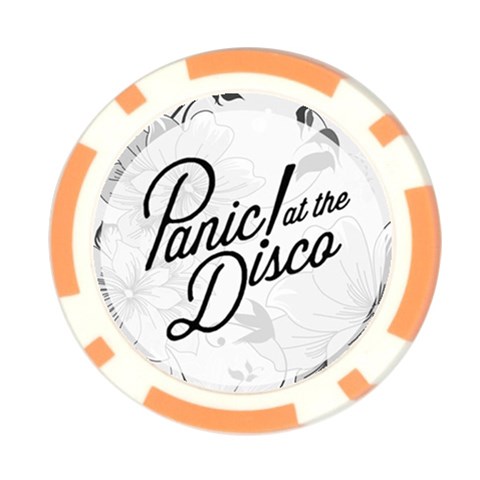 Panic At The Disco Flowers Poker Chip Card Guard from ArtsNow.com Front