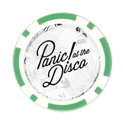 Panic At The Disco Flowers Poker Chip Card Guard from ArtsNow.com Front