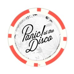 Panic At The Disco Flowers Poker Chip Card Guard from ArtsNow.com Back