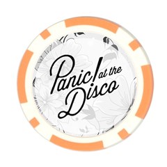 Panic At The Disco Flowers Poker Chip Card Guard from ArtsNow.com Back
