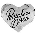 Panic At The Disco Flowers Large 19  Premium Flano Heart Shape Cushion