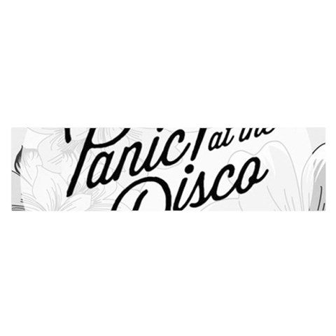 Panic At The Disco Flowers Satin Scarf (Oblong) from ArtsNow.com Front