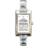 Avada Kedavra Bitch Harry  Potter Rectangle Italian Charm Watch