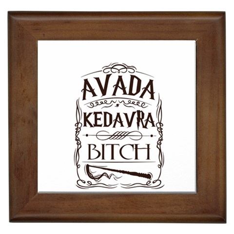Avada Kedavra Bitch Harry  Potter Framed Tile from ArtsNow.com Front