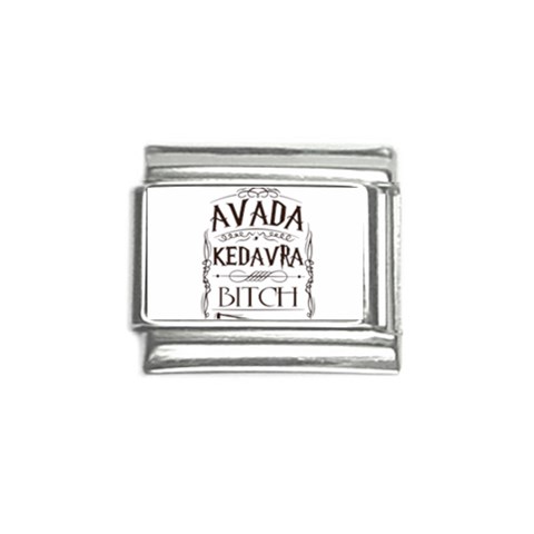 Avada Kedavra Bitch Harry  Potter Italian Charm (9mm) from ArtsNow.com Front