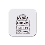 Avada Kedavra Bitch Harry  Potter Rubber Square Coaster (4 pack)