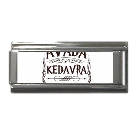 Avada Kedavra Bitch Harry  Potter Superlink Italian Charm (9mm) from ArtsNow.com Front