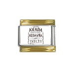 Avada Kedavra Bitch Harry  Potter Gold Trim Italian Charm (9mm)